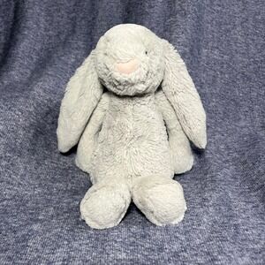 Jellycat Bashful Silver Bunny Plush Stuffed Animal Grey Rabbit Small 12 inch